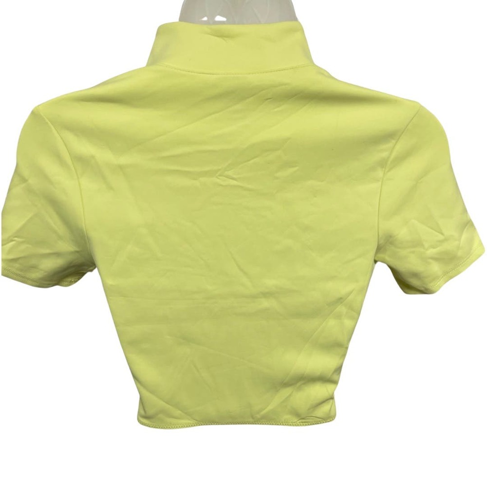 Good American Womens Small Compression Scuba Swim Crop Top in Key Lime. NWT - Picture 3 of 6